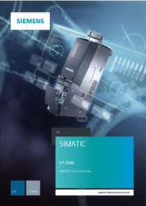 S7-1500 SIMATIC Drive Controller